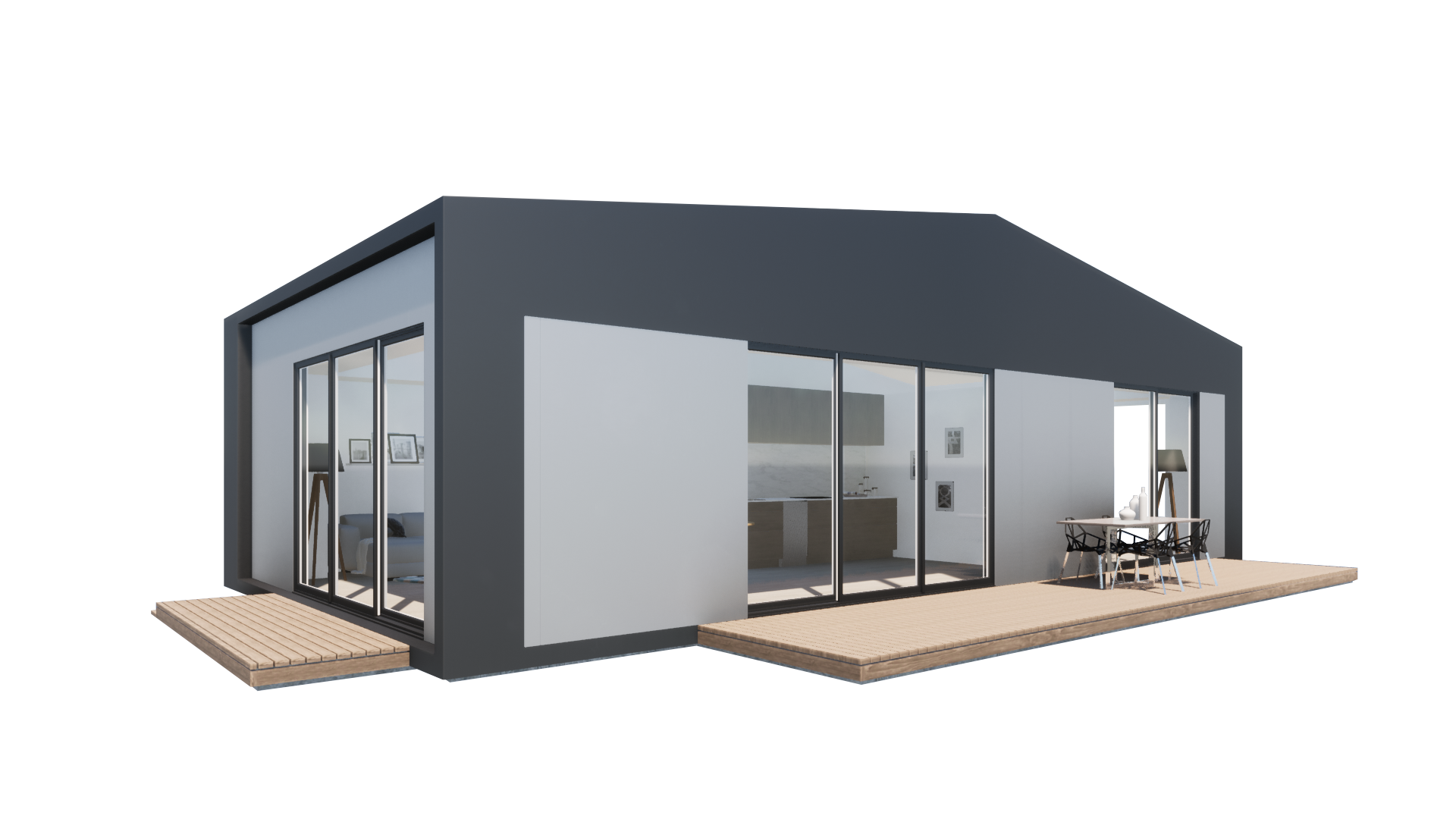 Trim Option 3 finish option for the Karlev 800 SQFT exterior