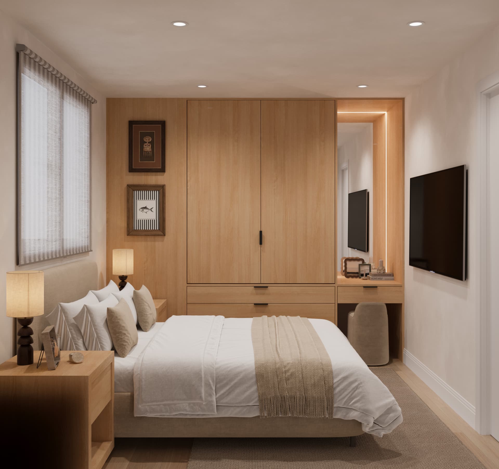 A private bedroom, fully separate.