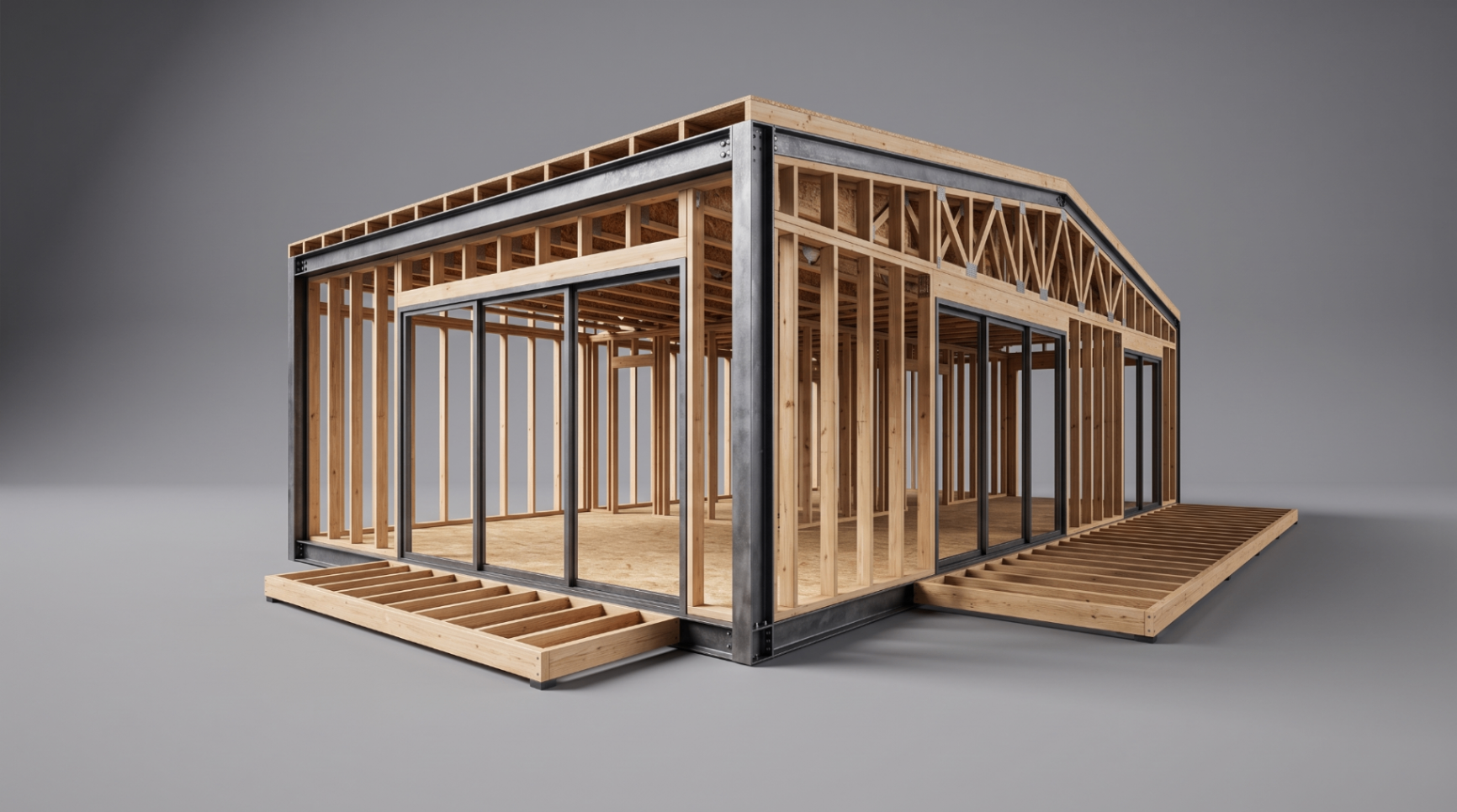 Patented aluminum spaceframe.