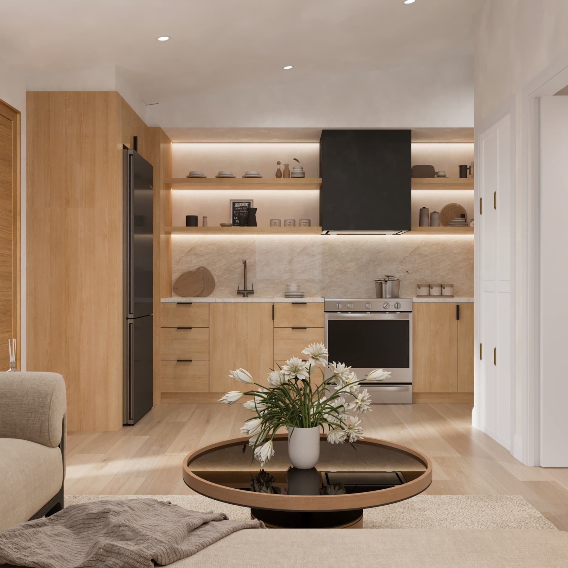 Open plan, end to end.