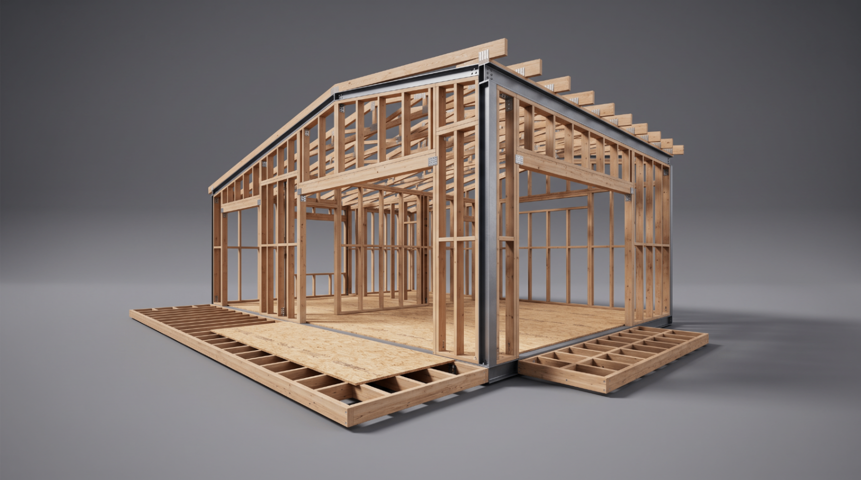 A patented aluminum spaceframe.